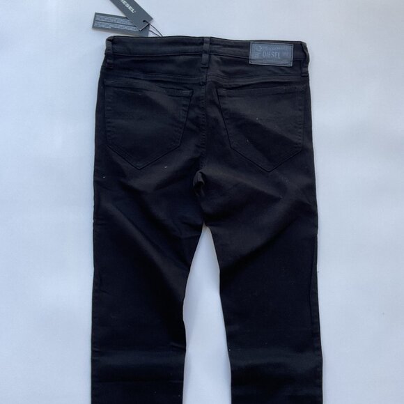 $188 Diesel Women’s Skinzee Super Skinny Black Mid Rise Jeans 08E13 Size W26 - Picture 13 of 14